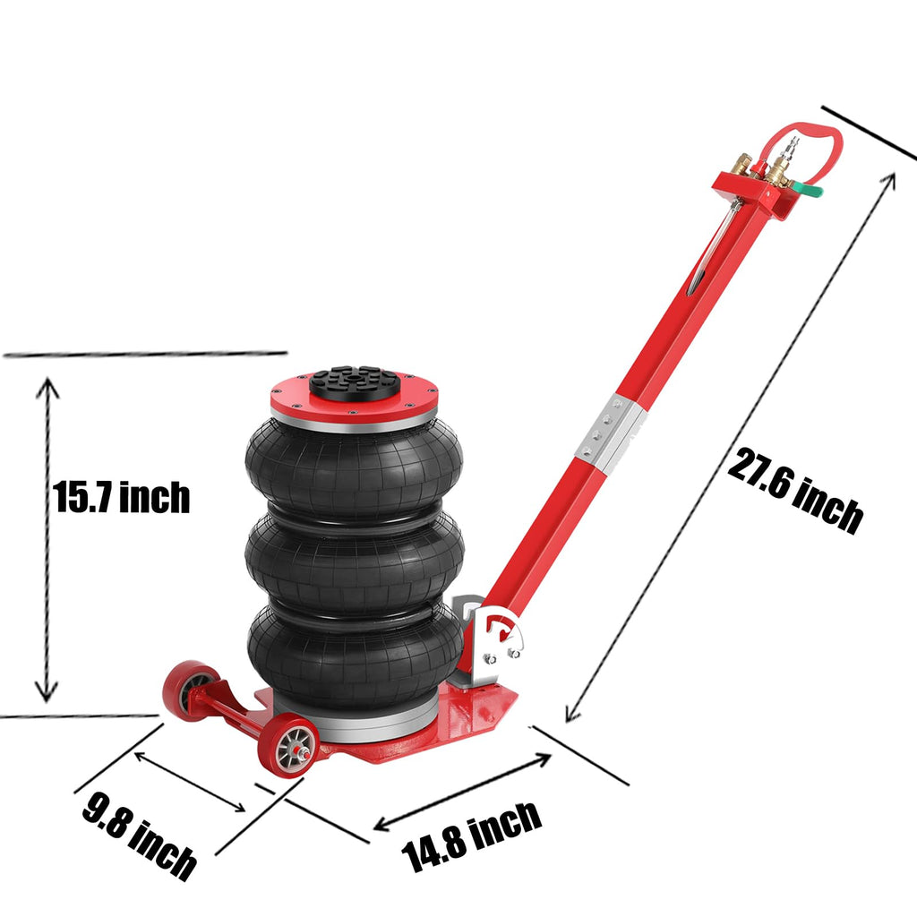 Garvee 5 Ton Air Jack, 15.7 Inch Height, Fast Lifting with Long Handles