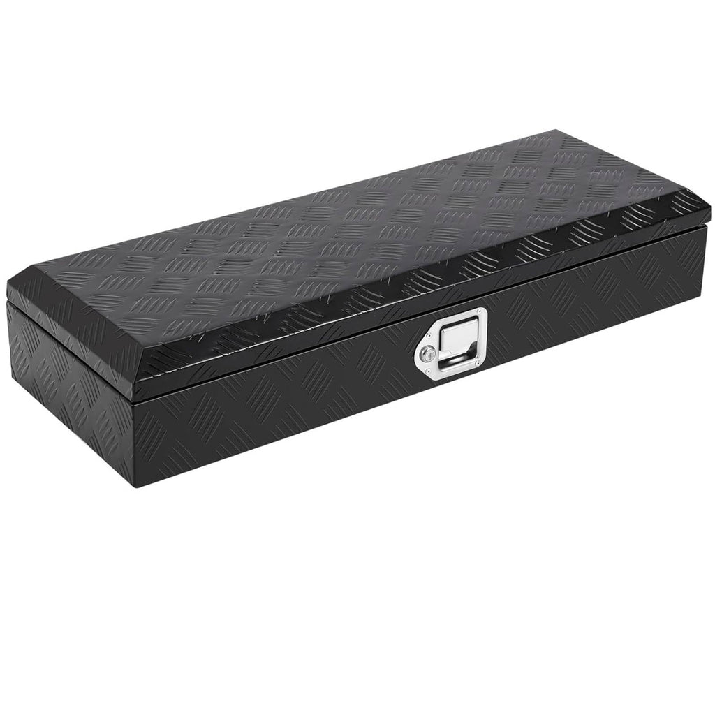 Garvee Truck Bed Toolbox Heavy Duty Aluminum Lockable Storage for Pickup Beds, RVs & Trailers, Waterproof, Secure Organizer with Side Handles & Gas Strut Lid