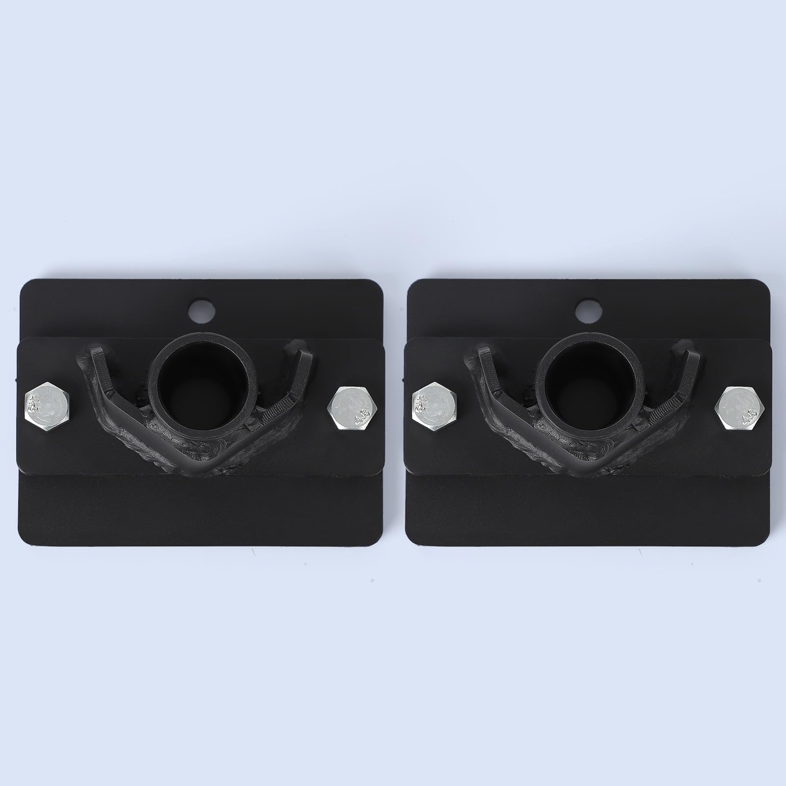 Garvee Two Hay Spear Connectors for 49" Stabilizer Spears - Grade 50 Steel, 7-Position Adjustable Width, Rust-Resistant, 3000lbs Capacity, Suitable for Agriculture