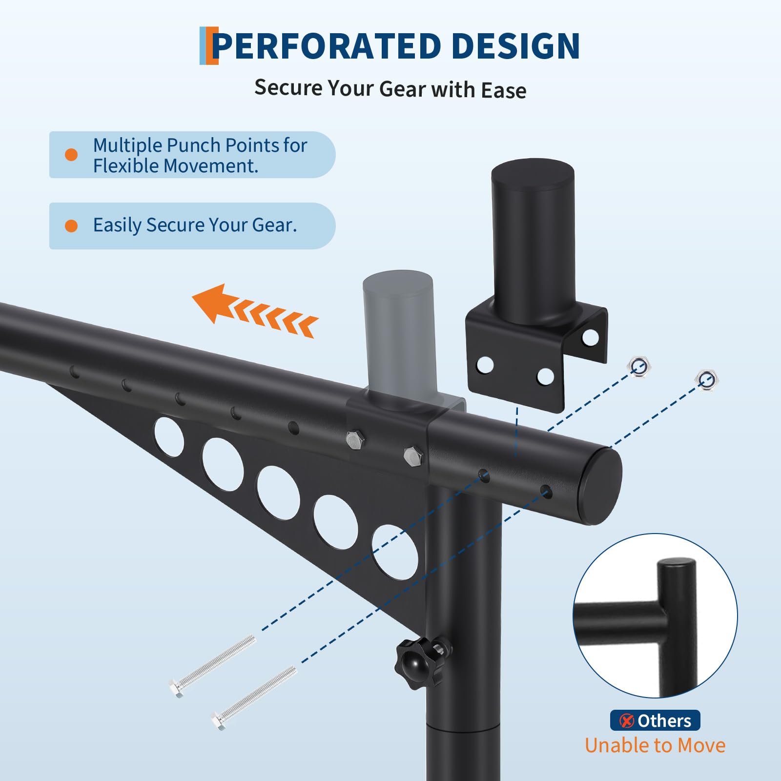 Garvee 48-72 Inch Extendable Truck Ladder Rack Adjustable Steel Bed Rack Heavy Duty No-Drill Utility System for Pickup Trucks Black