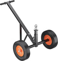 Garvee Trailer Dolly, 600 lbs Tongue Weight Capacity, Carbon Steel Trailer Mover with 16"- 24" Adjustable Height, 1-7/8" Hitch Ball & 10" Crackproof Tires, for Car RV Trailer Boat Moving