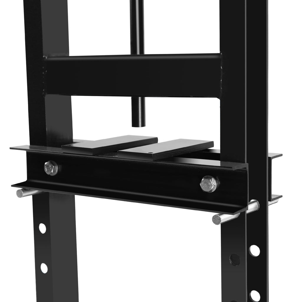 Garvee 6 Ton Hydraulic Press H-Frame Adjustable Shop Press with Stamping Plates for Garage Floor Use