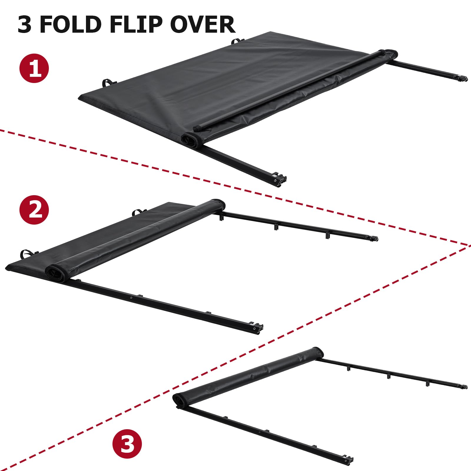 Garvee Soft Roll-Up, 5.6ft Fits '15-'23 Ford F150