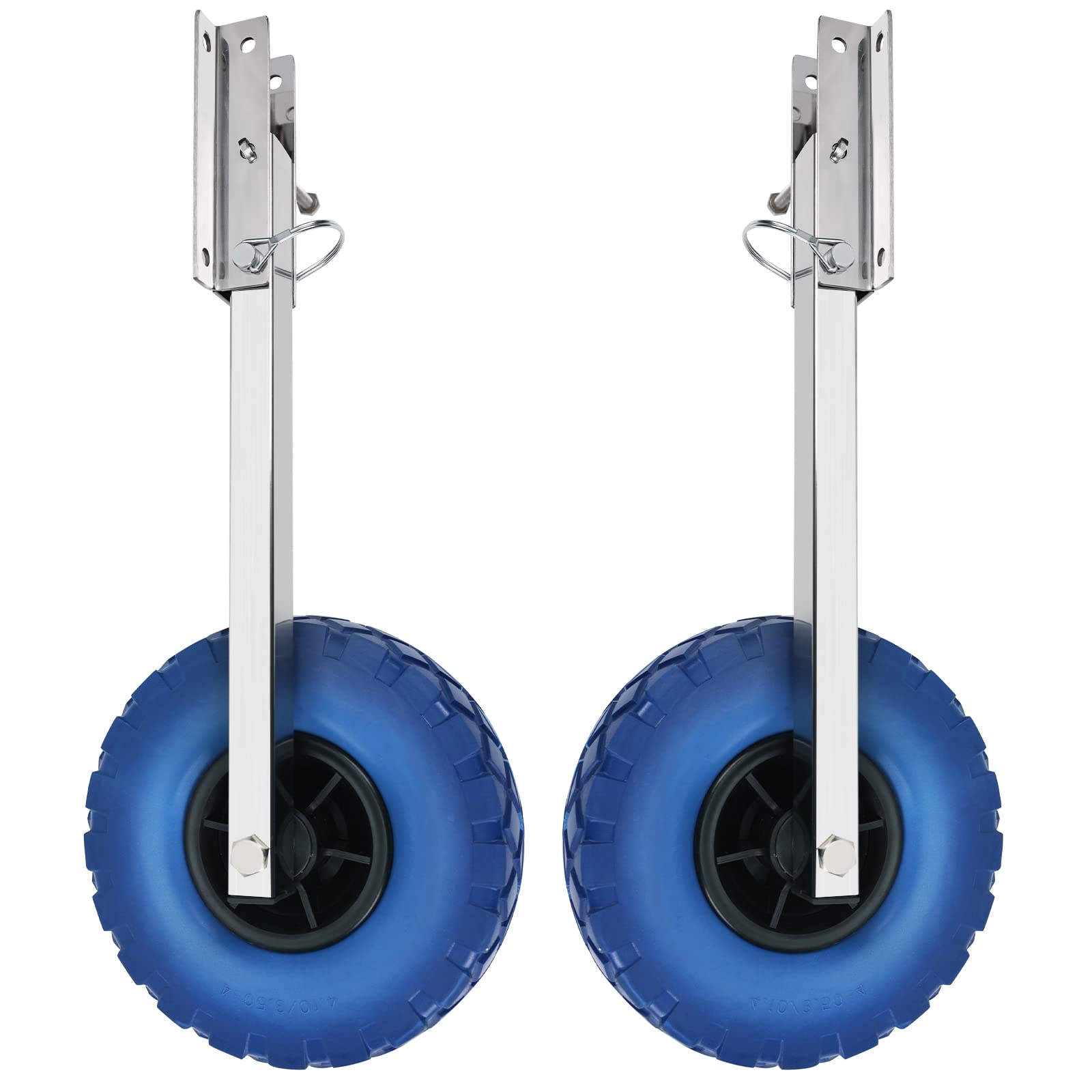 Garvee 10 Inch 300LBS Stainless Steel Boat Launching Wheel Set