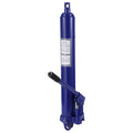 Garvee 8 Ton Hydraulic Long Ram Jack - Manual Cherry Picker with Double Piston Pump, Clevis Base, and Handle for Garage Shop Cranes and Engine Hoists, Blue