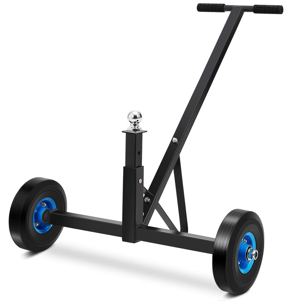Garvee Adjustable Trailer Dolly with 1000lbs Load Capacity, Heavy Duty Carbon Steel Trailer Mover for Moving Car RV Boat Trailer, 19-26 Inch Adjustable Height, 2 Inch Ball & 16 Inch Pneumatic Tires