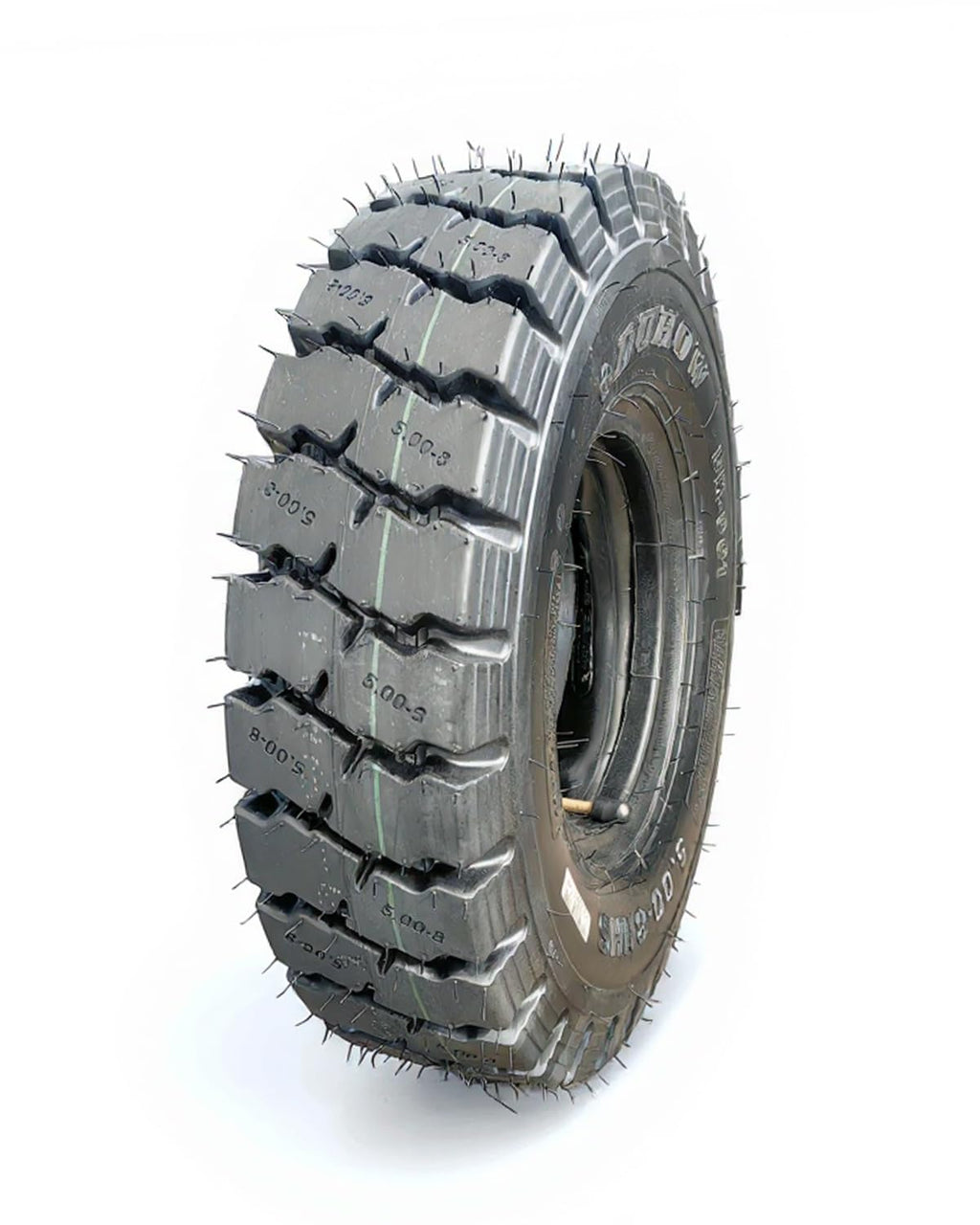Garvee Heavy Duty Forklift Tire 5.00-8 Tube Type 10 PLY Industrial Durable Black