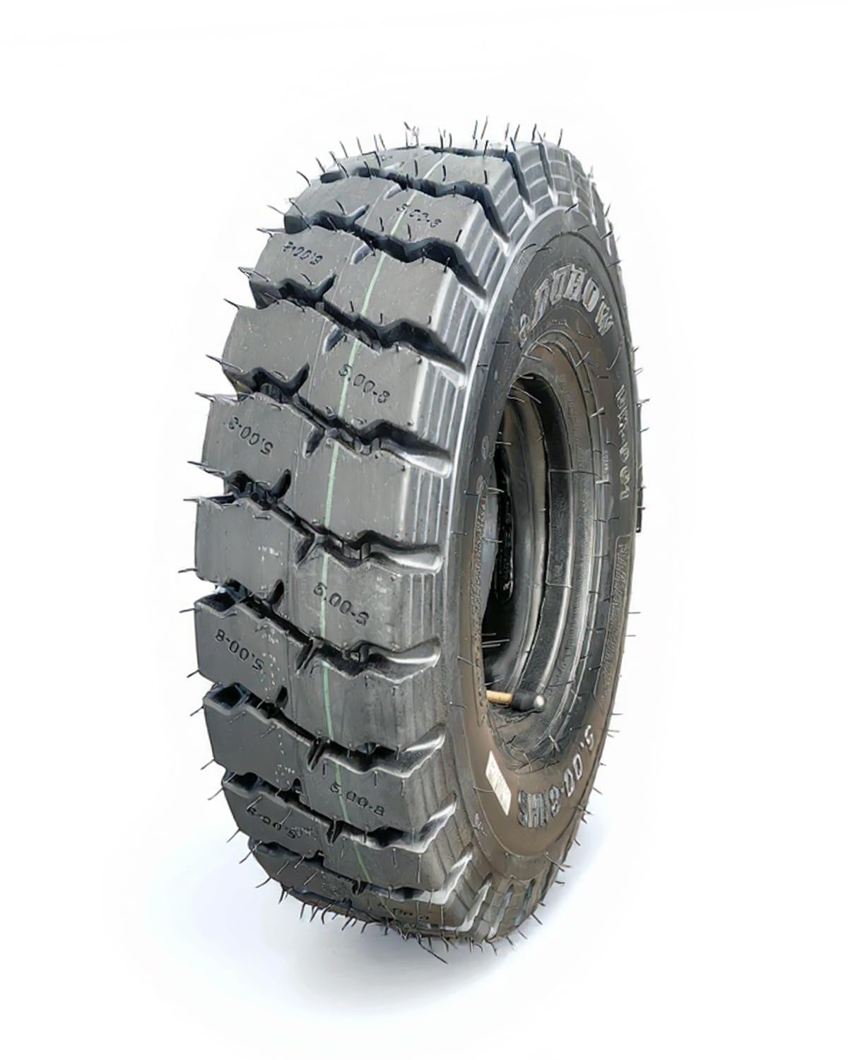 Garvee Heavy Duty Forklift Tire 5.00-8 Tube Type 10 PLY Industrial Durable Black
