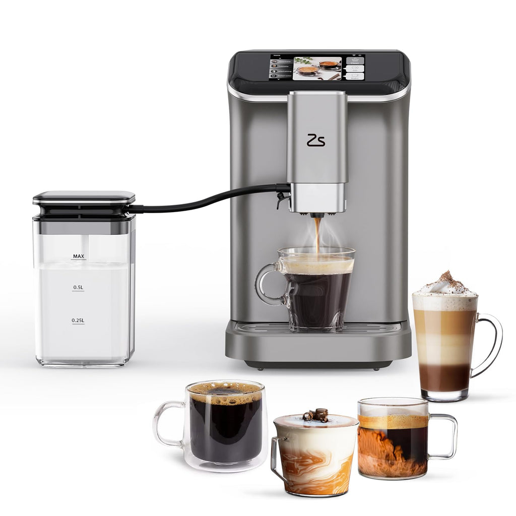 Garvee Fully Automatic Espresso Machine 20 Bar, 1350W Espresso and Cappuccino Machine with Automatic Milk Frother, Gift for Coffee Lover