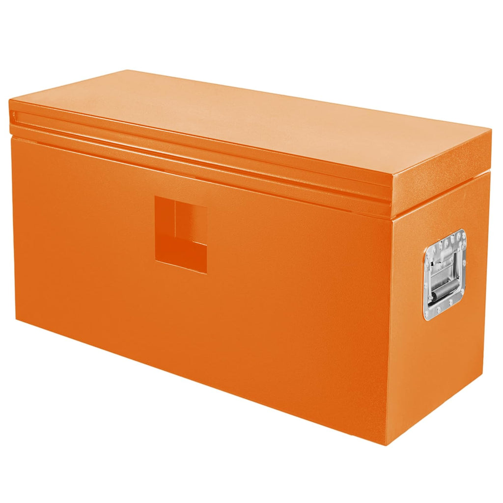Garvee Black Steel Truck Bed Tool Box, Trailer Tongue Box, Truck Storage Organizer Tool Chest for Truck Bed, RV, Trailer, 48"x15"x15", Orange