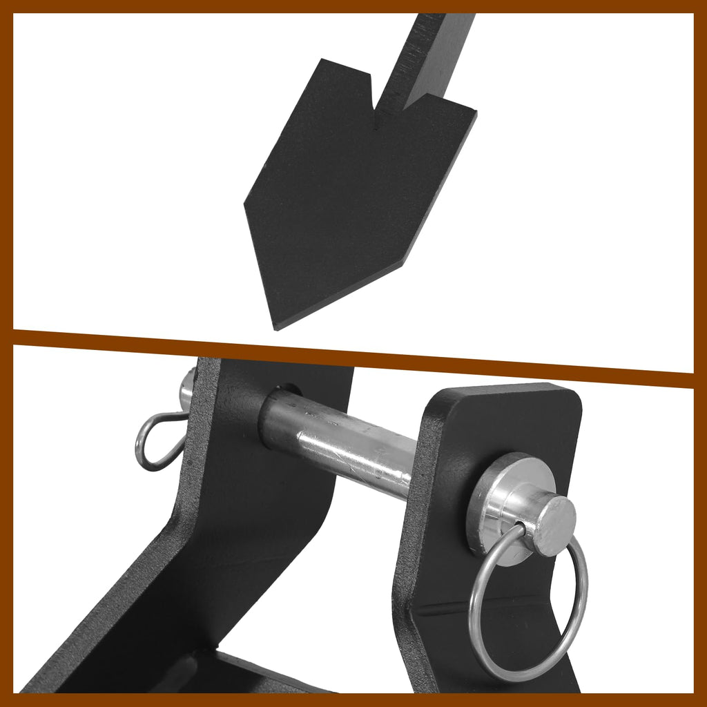 Garvee Middle Buster for 3 Point Hitch Tractors, Heavy Duty Steel Plow, Durable Furrower & Plow Blades, Easy Install, Rust-Proof, Suitable for Farming & Gardening