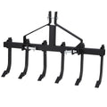Garvee Plow Scarifier 46 Inch Width Detachable Cultivator with 6 Adjustable Scarifier Shank, 3 Point Scarifier for Easy Mounting