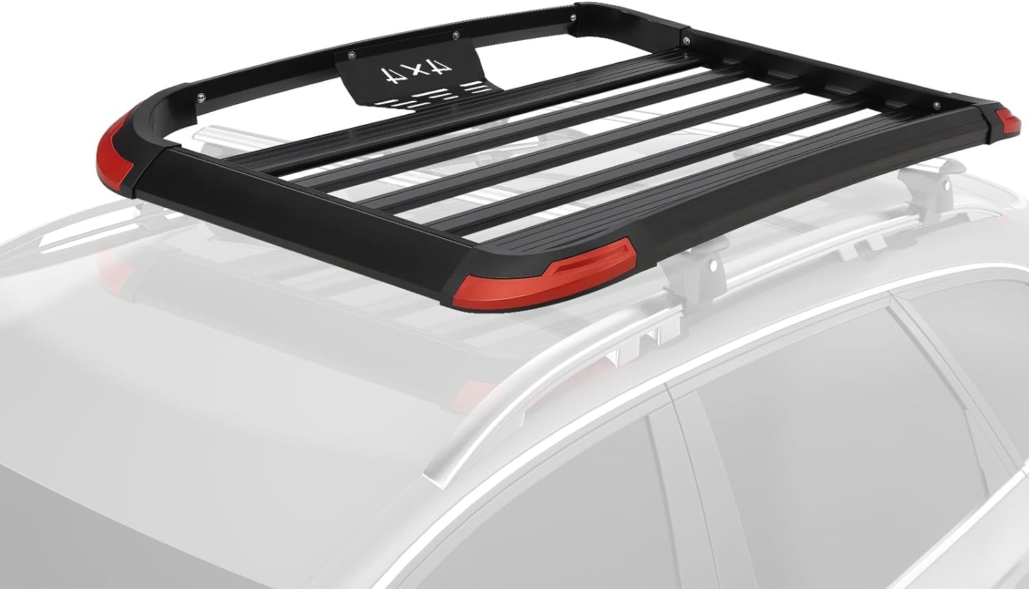 Garvee 50 x 37.8 Inch Roof Rack Cargo Baskets, 165Lbs Capacity Aluminum Rooftop Cargo Carrier, Car Roof Basket for SUV, Car, Truck