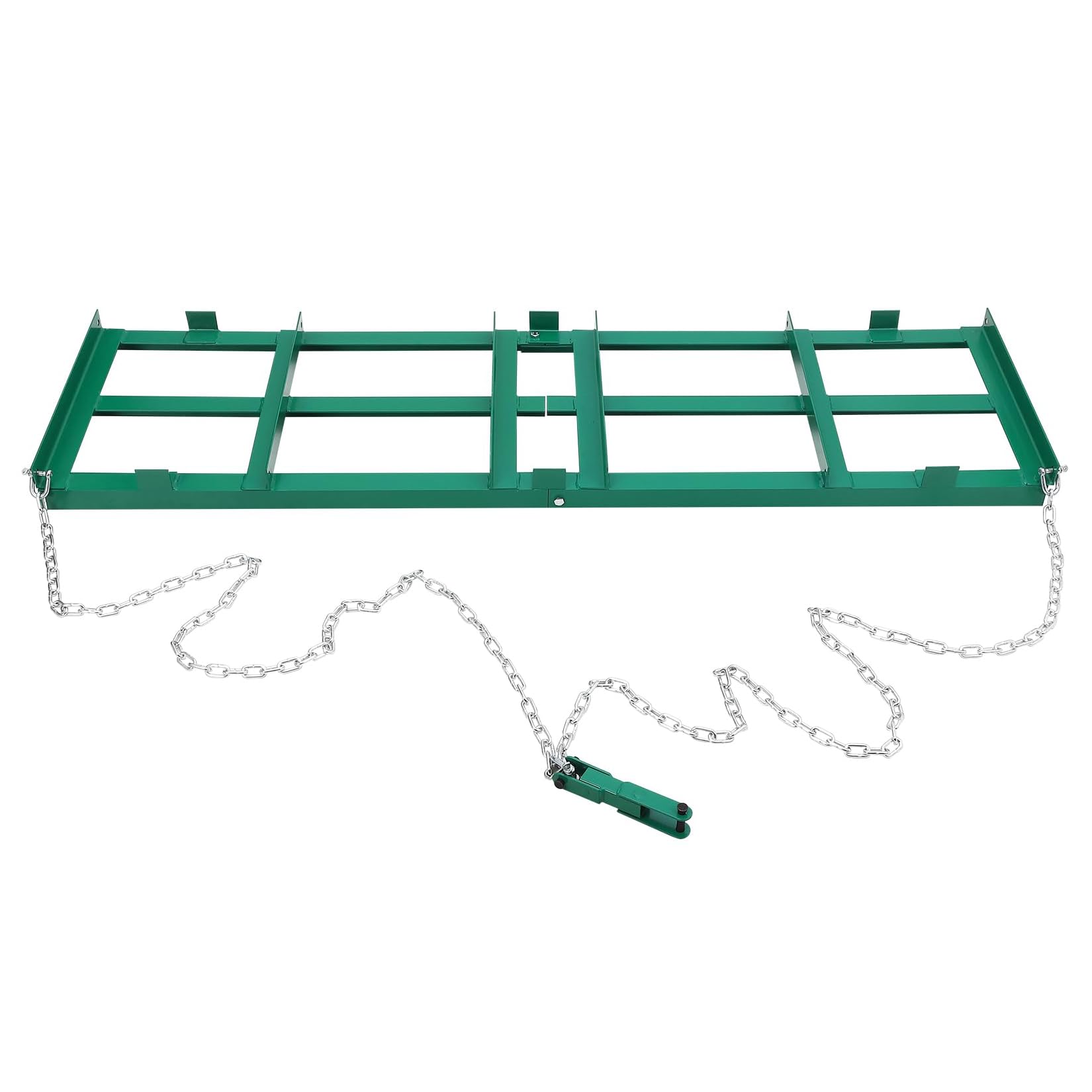 Garvee 4FT Driveway Drag Harrow for ATV, UTV & Tractor, Heavy-Duty Tow Behind Landscape Grader with 6FT Chain for Gravel, Soil, Yard & Field Leveling
