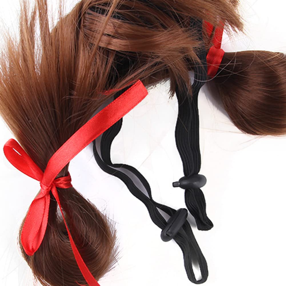 Garvee Pet Wigs Dog Cat Headdress Adjustable with 2 Elastic Bands Pet Wigs Funny Dogs Cats Head Accessories Cosplay Props for Halloween Christmas Pet Dog Cat Decoration Cosplay Costume Toy