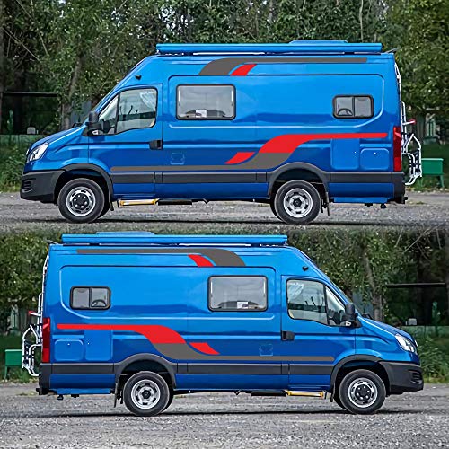 Garvee 4pcs Vinyl Graphics Decals Stickers Caravan Trailer Camper Auto Car Decoration
