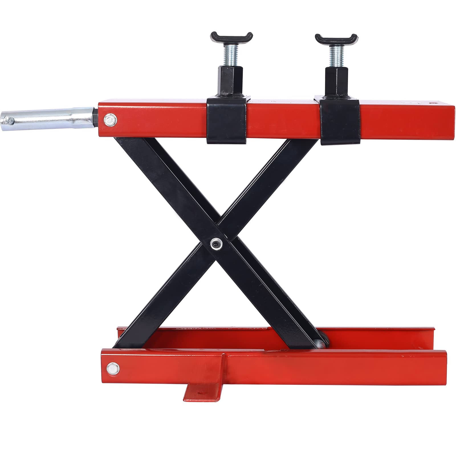 Garvee Motorcycle ATV Scissor Lift Jack 1100 Lbs Capacity Red 1 Jack for Garage Repair Center