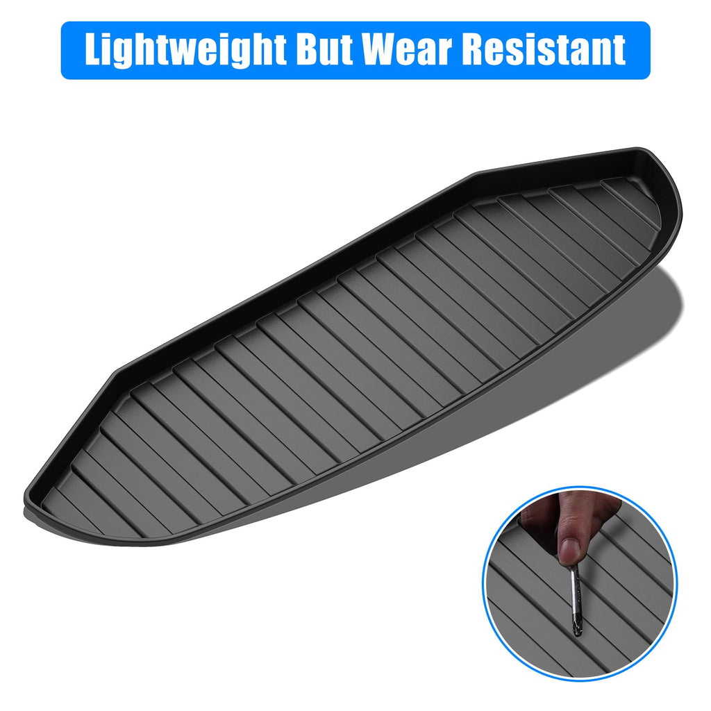 Garvee Frunk Mat for 2024 Tesla Cybertruck - All-Weather TPE Cargo Protector, Durable and Easy to Clean (Black)