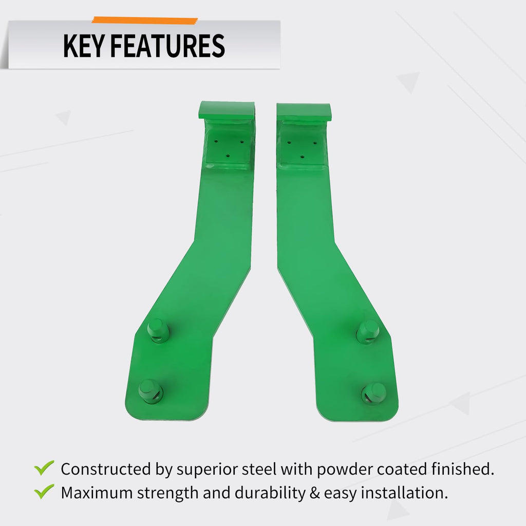 Garvee Tractor Loader Quick Tach Weld On Mounting Brackets Compatible with John Deere Tractor Loaders