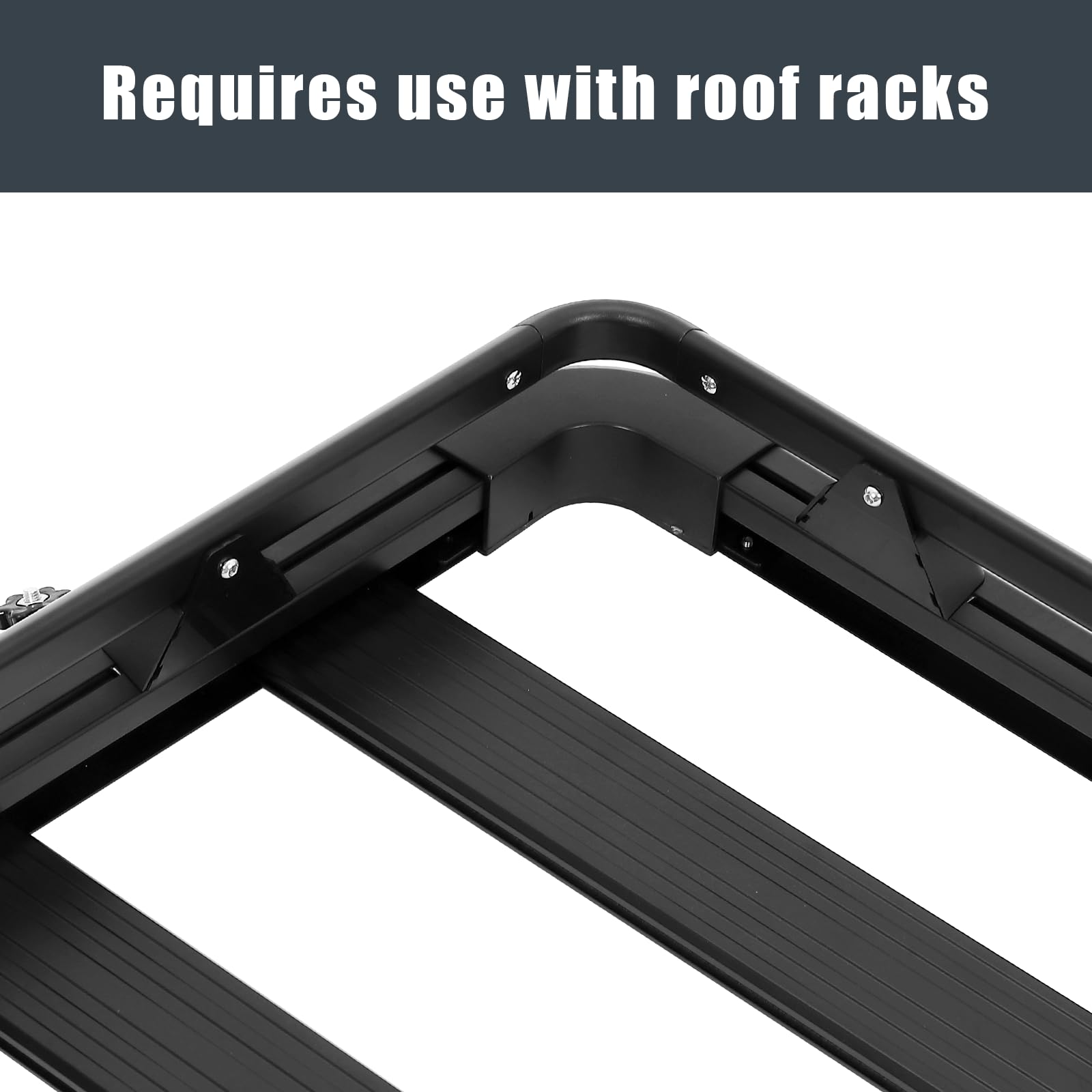 Garvee Roof Rack Basket, 50 x 37.8 Inch Heavy Duty Car Carriers Rooftop Basket, 165Lbs Capacity Cargo Rack for SUV Truck Cars