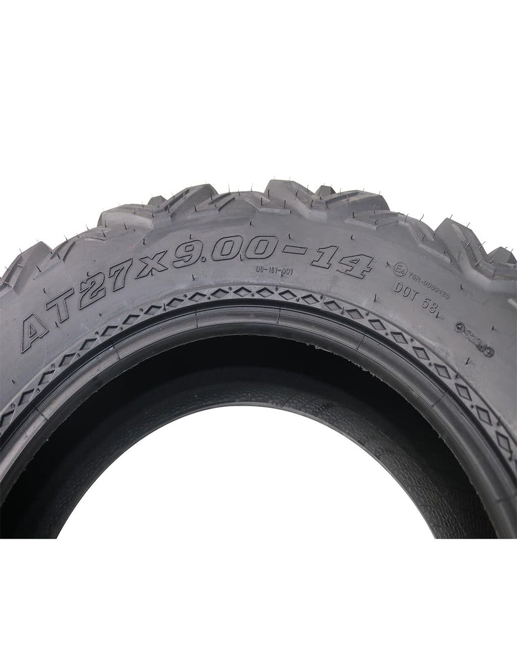 Garvee 2 Pack 27x9-14 ATV Tires 6 PR All-Terrain Tubeless Off-Road Tires for ATV UTV Trail Sand Mud Black