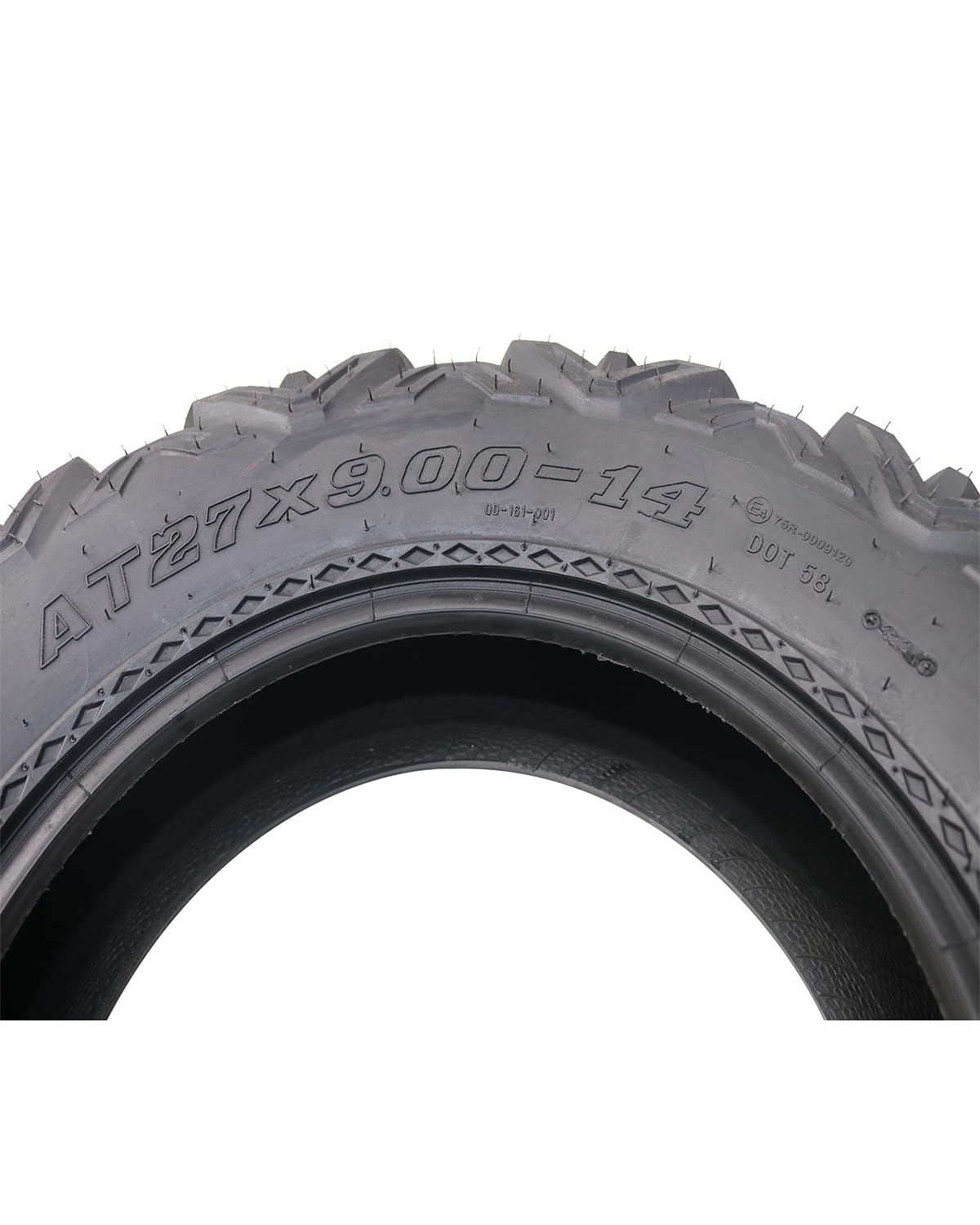 Garvee 2 Pack 27x9-14 ATV Tires 6 PR All-Terrain Tubeless Off-Road Tires for ATV UTV Trail Sand Mud Black