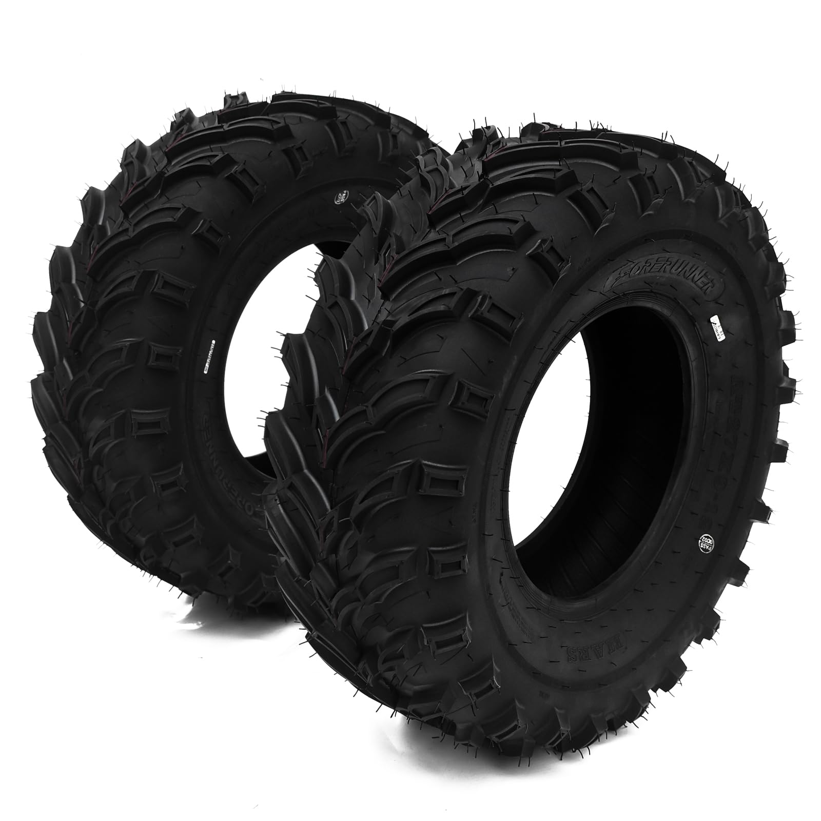 Garvee Set of 2 Garvee 25x8-12 ATV/UTV Tires 25x8x12 6PR TL All-Terrain Tires