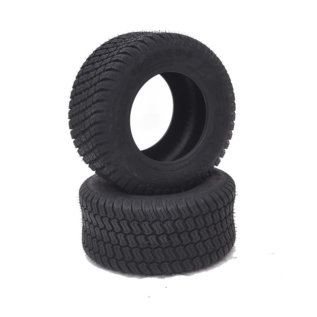Garvee Lawn Mower Tire 20x8.00-10 Four-Ply Rated Tubeless Non-Directional Turf Tire for Garden and Tractor, Black