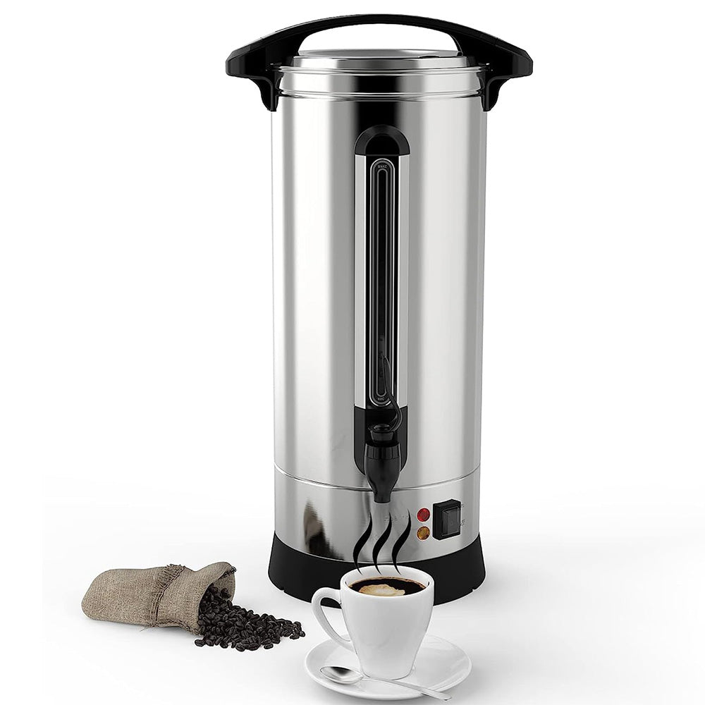 Garvee 16L(100Cup)Coffee Pot, Stainless Steel Coffee Urn with Silicone Faucet for Parties, Office, Catering Events, Meeting Rooms