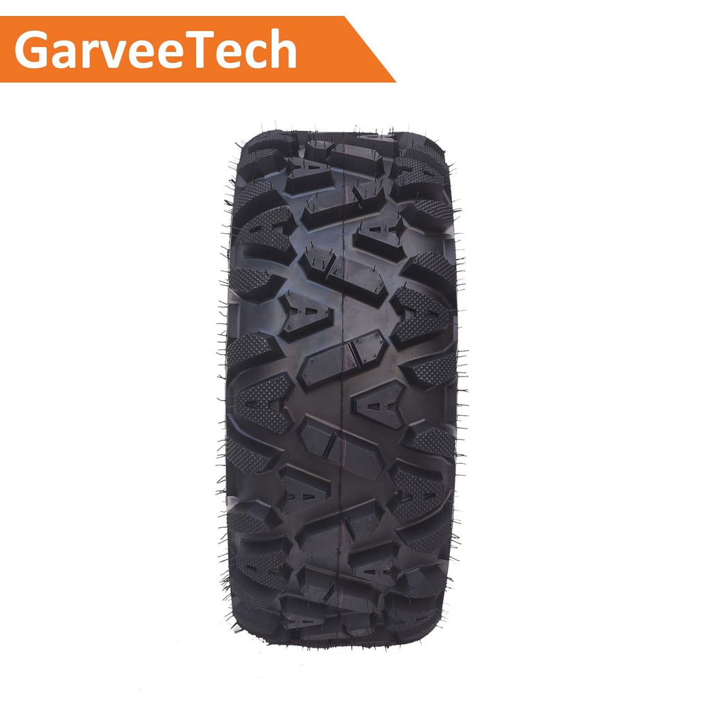 Garvee Set of 2 UTV/ATV Tires 27x8-12 6PR Tubeless All-Terrain Tire Heavy Duty Puncture Resistant Off-Road Rock Sand Street Use, Black