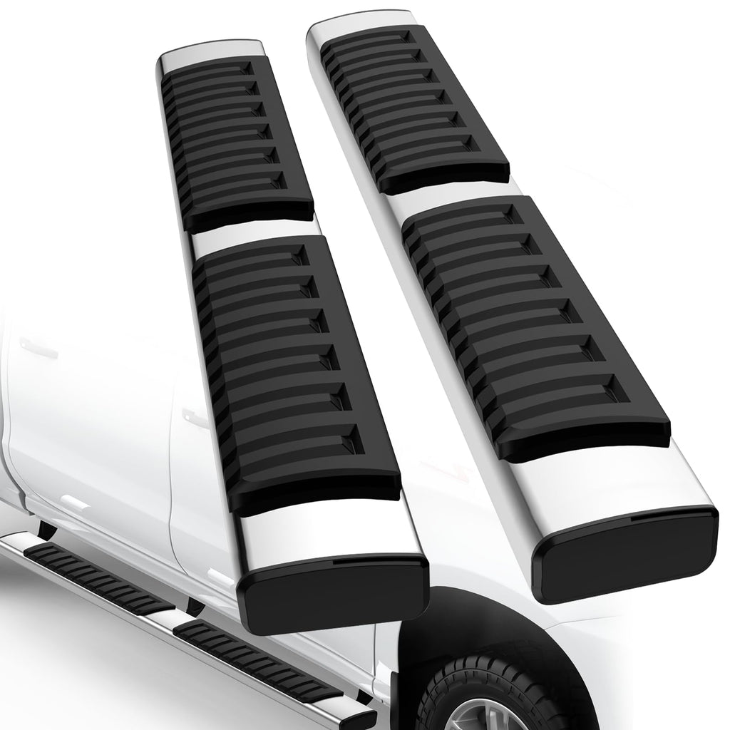 Garvee Running Boards, 6.3 Inch Stainless Steel Side Steps, Compatible with 2015-2025 Ford F-150 SuperCrew Cab (4 Doors Pickup), 2017-2024 F-250 F-350 Super Duty Crew Cab