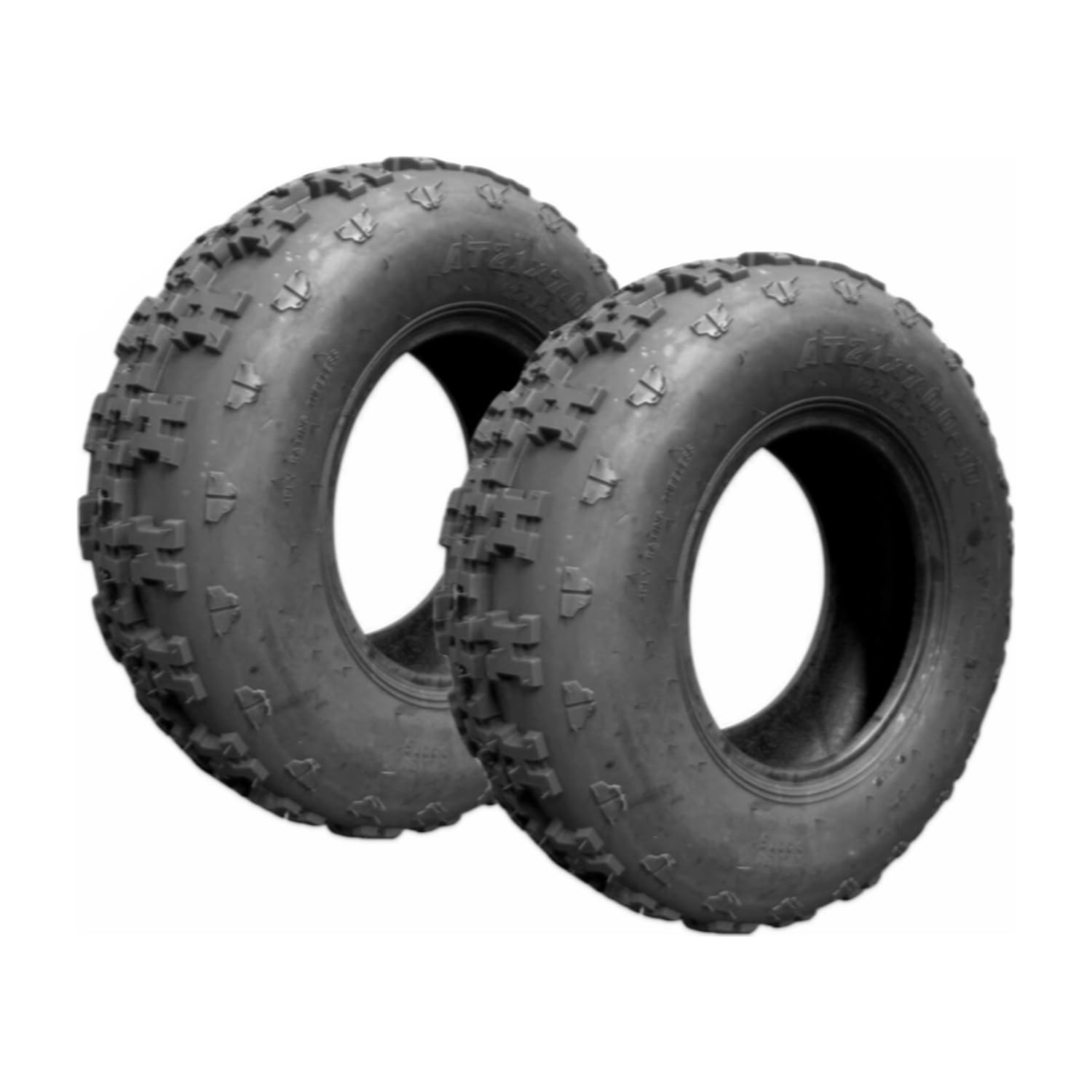 Garvee AT21x7-10-4PR ATV Tires, All Terrain ATV UTV Mud Trail Tires(Set of 2, Tubeless)