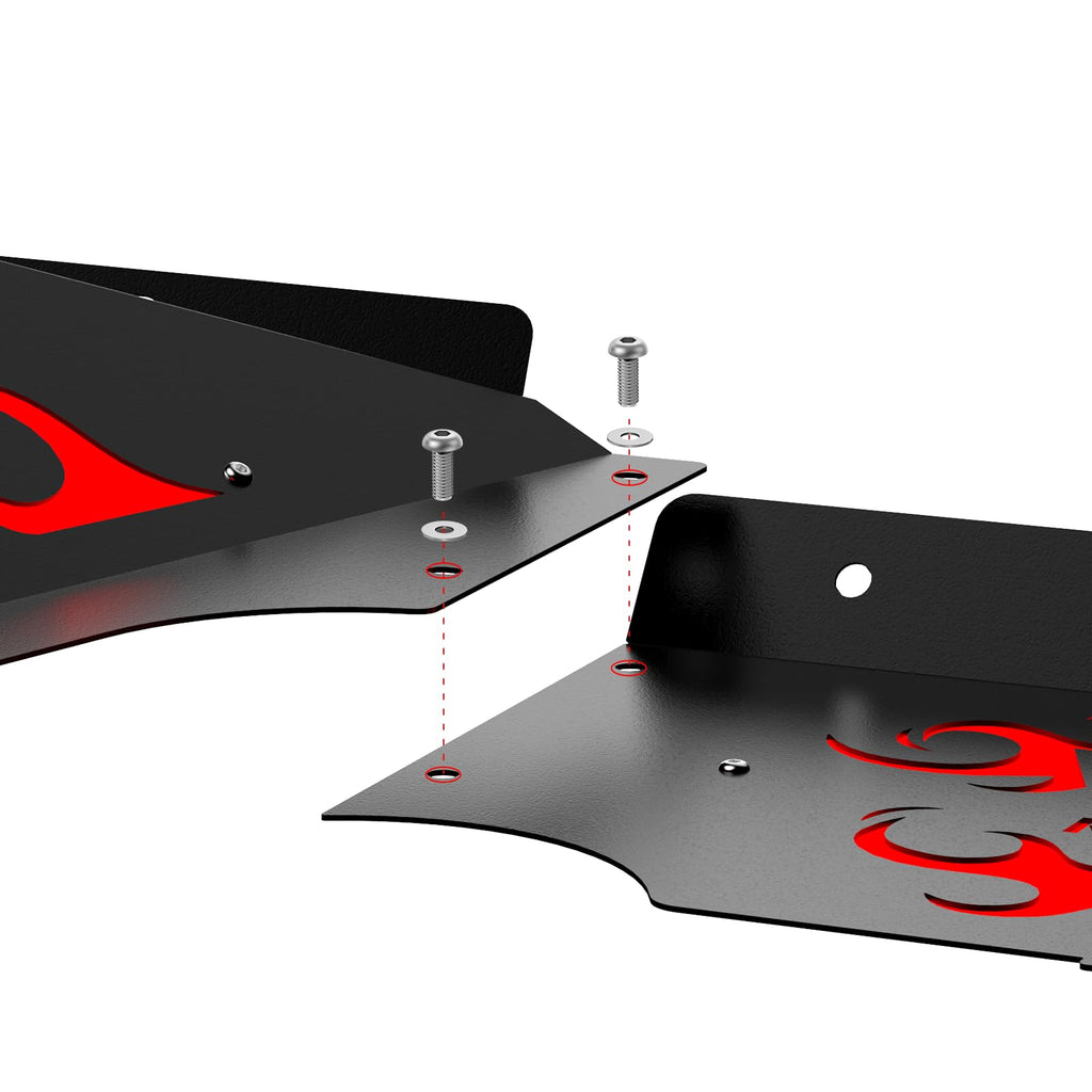Garvee Front Inner Fender Liners Fits for 2018-2024 Jeep Wrangler JL & JLU,2 PCS Wheel Well Liners Cover,Wheel Mud Guards Flares,Bolt-on Style Splash Guards