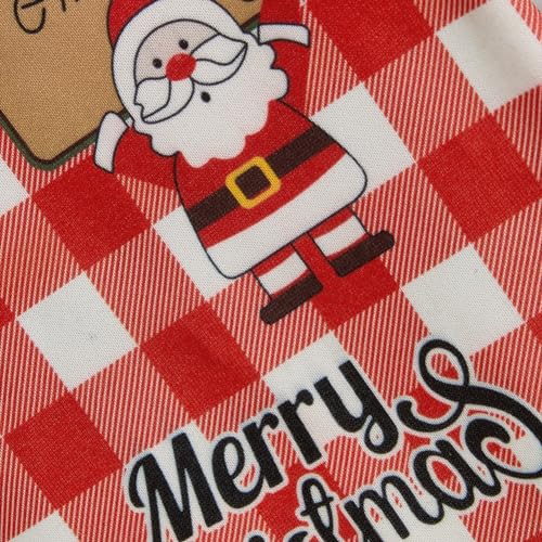 Garvee Dog Christmas Plaid Sweatshirt Hoodie 4 Snowman Pattern Pet Winter Clothes for Small Medium Large Dogs Red Snowman Hooded Sweatshirt S