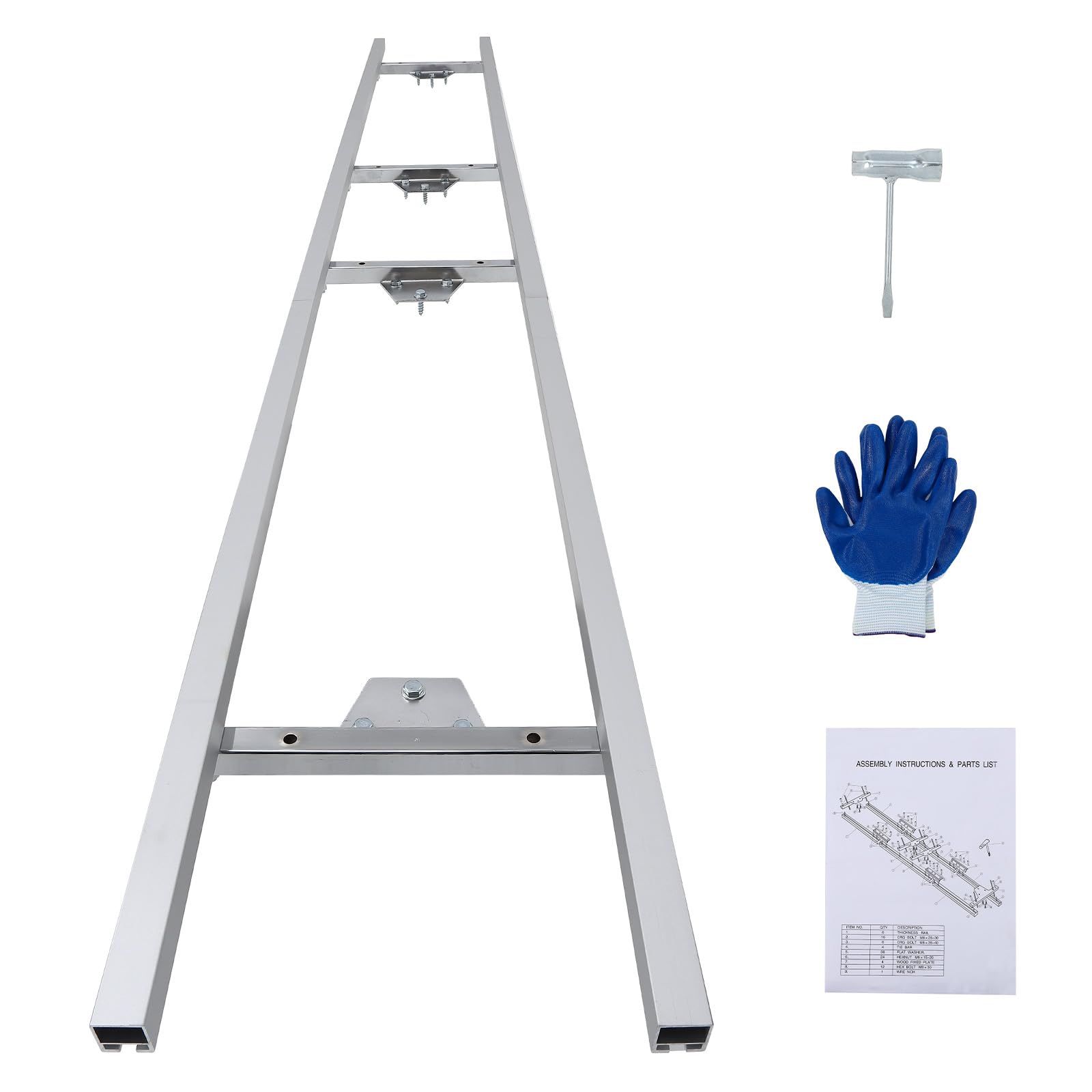 Garvee 9FT Rail Mill Guide System 3 Crossbar Kits Work with Chainsaw Mill, Aluminum Adjustable Saw Milling Rails System for Builders and Woodworkers