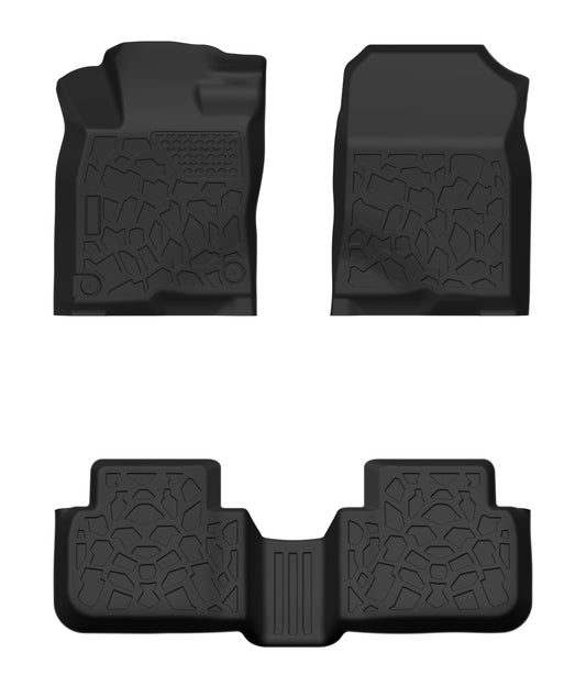 Garvee Floor Mats for Hyundai Santa Fe 2021-2023, Premium All Weather Anti-Slip Waterproof Floor Liners Car Interior Accessories