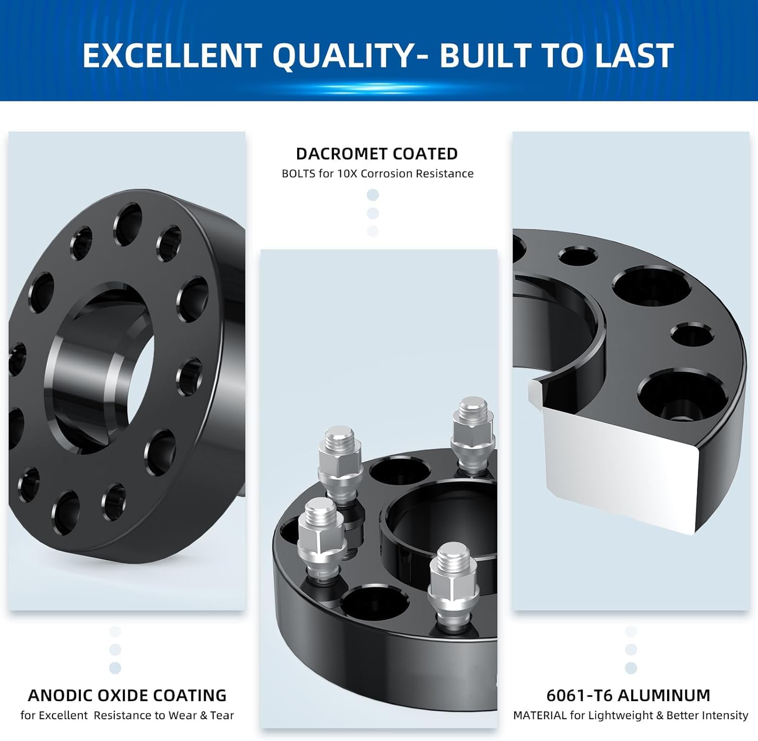 Garvee 1 inch Golf Cart Wheel Spacers,2 Pcs 4x4 to 4x4 Wheel Spacers fits EZ GO Fits EZGO Fits Club Car Golf Cart 25mm Overall Width