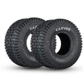 Garvee 2 Pack 15x6.00-6 Lawn Mower Tire V Pattern Tubeless For Lawn & Garden Mowers 15x6-6 4PR Black