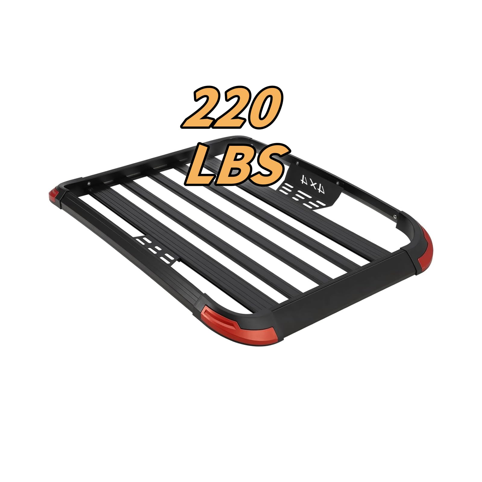 Garvee 63"x43.3"x6.3" Roof Cargo Basket Aluminum 165Lbs SUV Truck