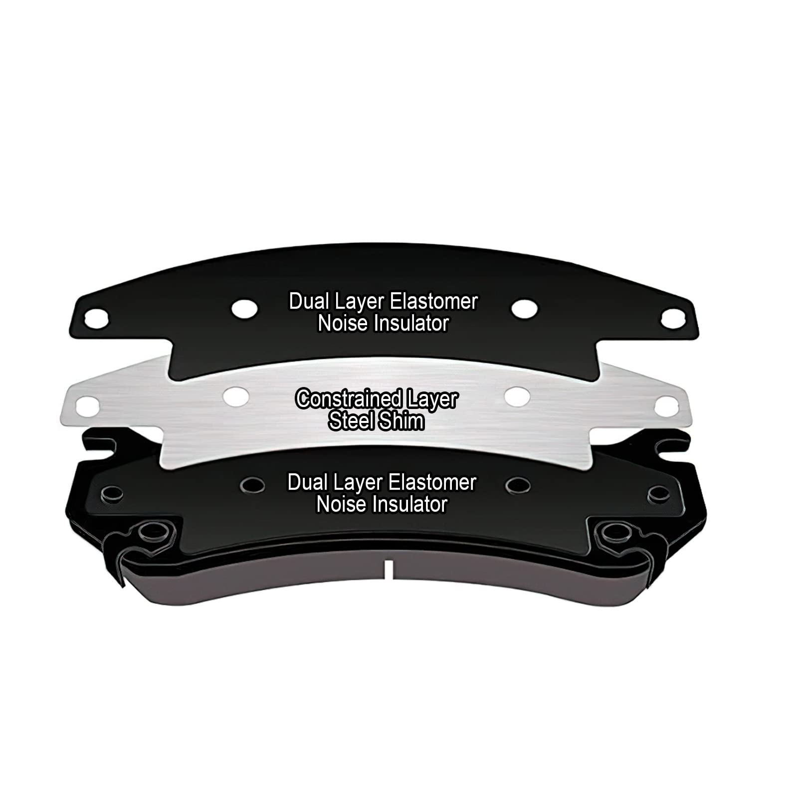 Garvee 4Pcs Premium Ceramic Rear Brake Pads for 1991-2007 Accord,2002-2015 Civic,2001-2005 CL,1997-1999 EL,2013-2022 ILX,1997-2001 Integra,02-06 RSX,1995-1998 TL,04-08 TSX,1992-1994 Vigor,07-13 SX4