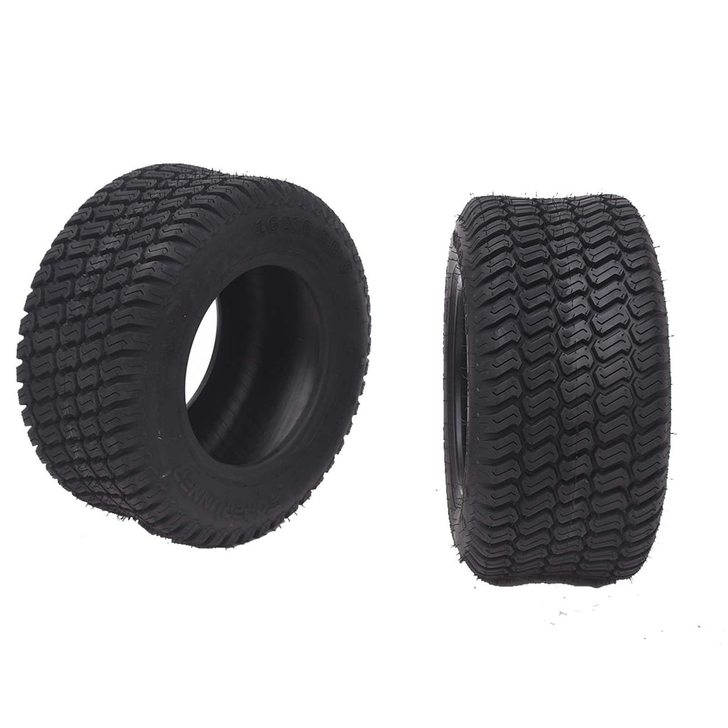 Garvee Lawn Mower Tire 13x5.00-6 Tubeless Four-Ply Rated Non-Directional Tractor Turf Garden Tire Smooth Ride Black