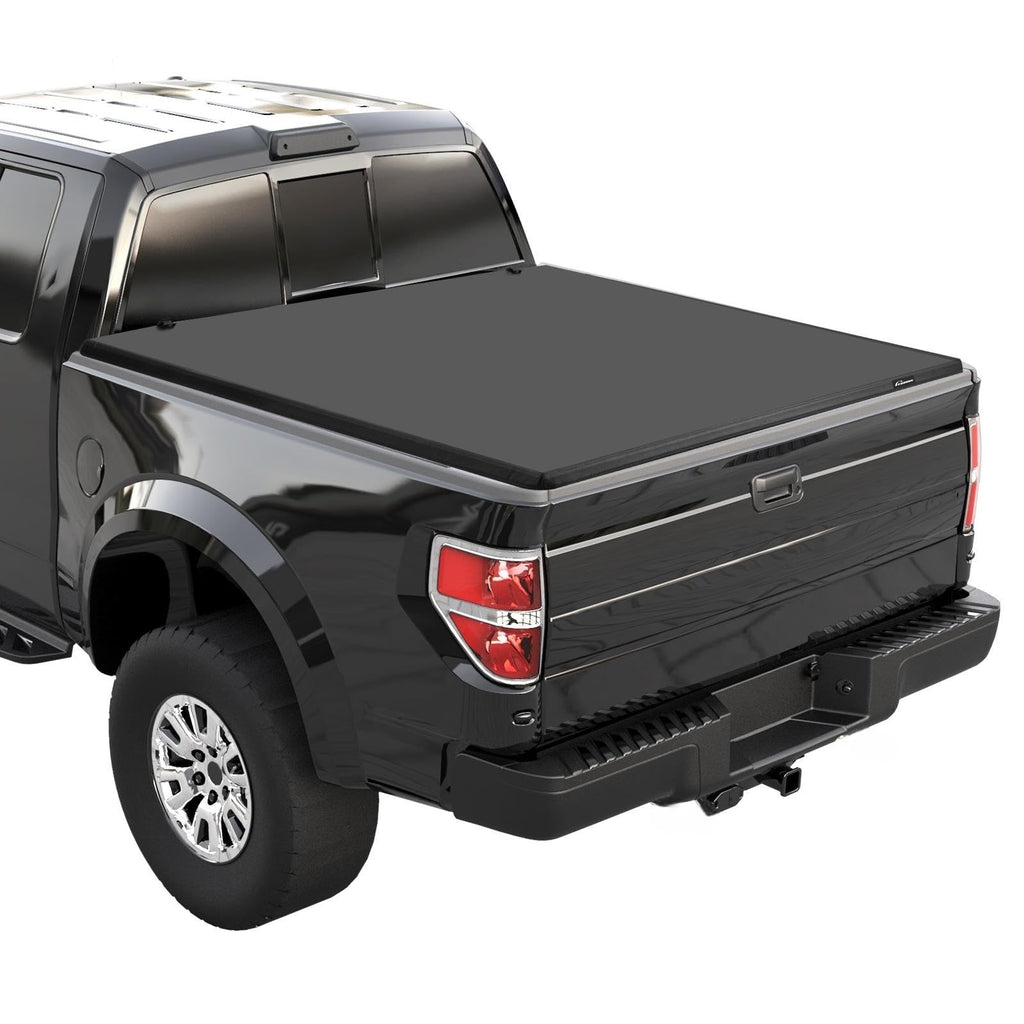 Garvee Soft Tri-fold Truck Bed Tonneau Cover Compatible with 2009-2014 Ford F150 Styleside 5.5ft Bed