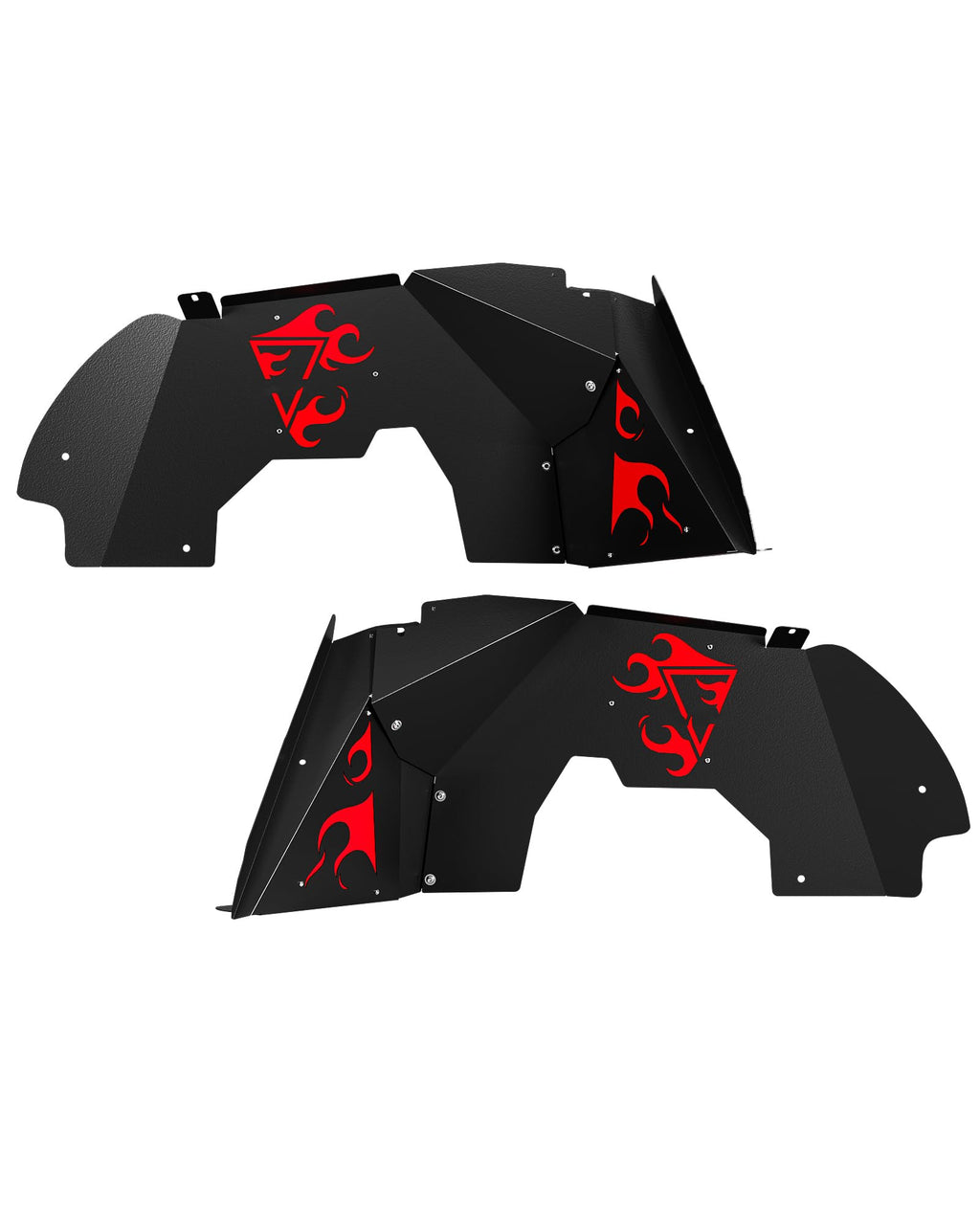 Garvee Front Inner Fender Liners Fits for 2018-2024 Jeep Wrangler JL & JLU,2 PCS Wheel Well Liners Cover,Wheel Mud Guards Flares,Bolt-on Style Splash Guards