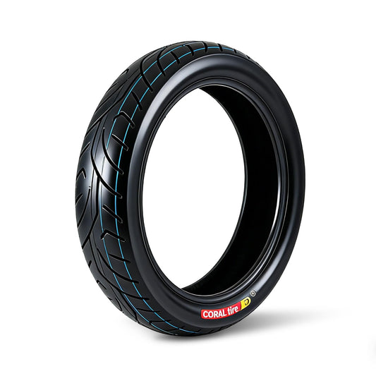 Garvee 130/80-17 Motorcycle Tire Rear Black Wall 4PR 65S Tubeless Street Tire Cruiser Touring High Performance Enhanced Grip Wear Resistance