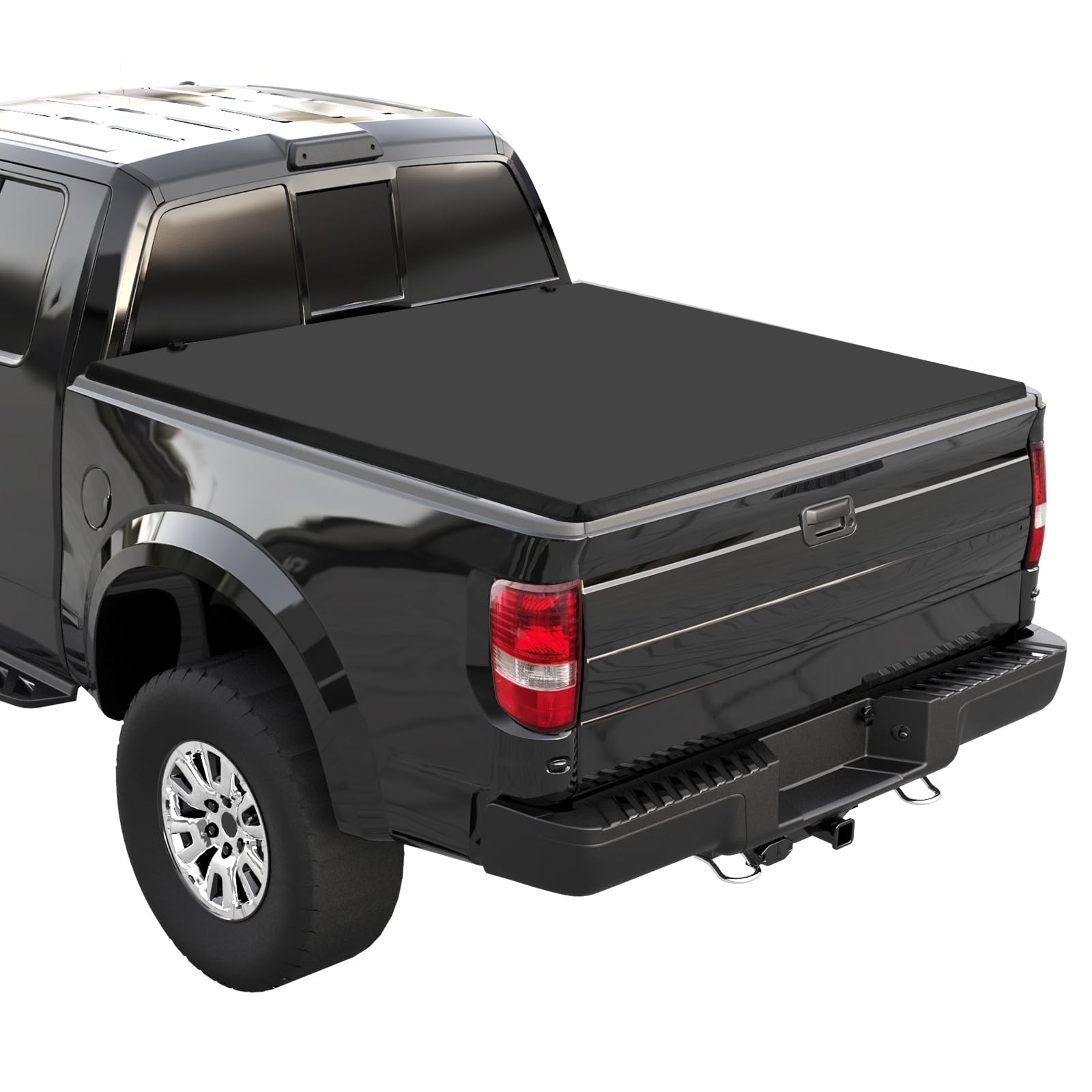 Garvee Soft Quad Fold Truck Bed Tonneau Cover for 2009-2014 Ford F-150