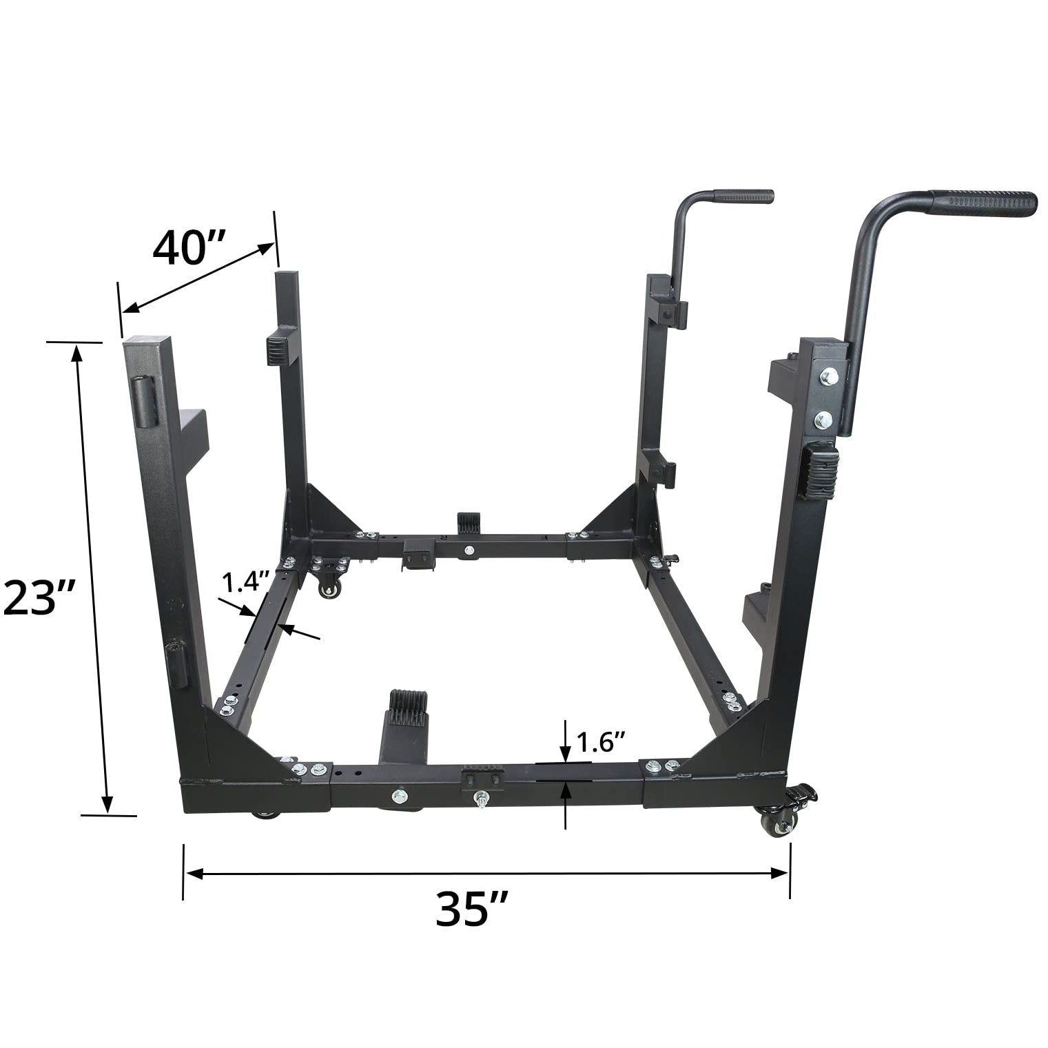Garvee for Jeep Door Hanger Storage Rack Bracket Holder Compatible with 1987-2023 Jeep Gladiator JT & Wrangler JK JL TJ YJ JKU JLU Removable Stand Cart Sliding 2/4 Door