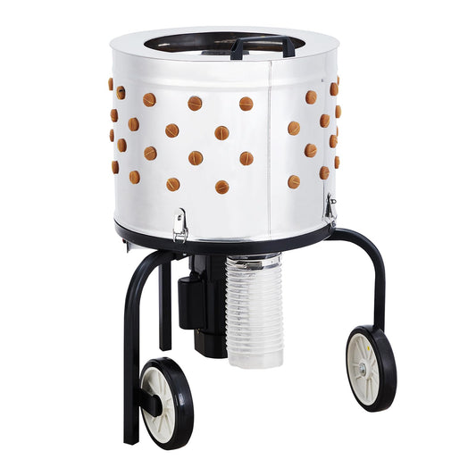 Garvee 20 Inch Chicken Plucker Machine, 550W Efficient Commercial Chicken Plucker, Poultry Plucking with 106 Soft Fingers, Suitable for Chickens, Ducks, Pigeons and Other Poultry