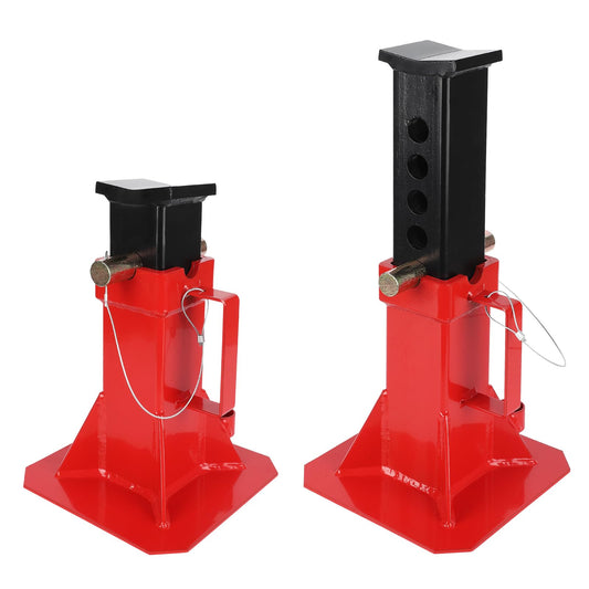 Garvee Heavy-Duty Pipe Jack Stand, 11 -18 Inch Adjustable Folding Pipe Stand, Ideal for Welding, Automotive, and Construction Projects - 12T