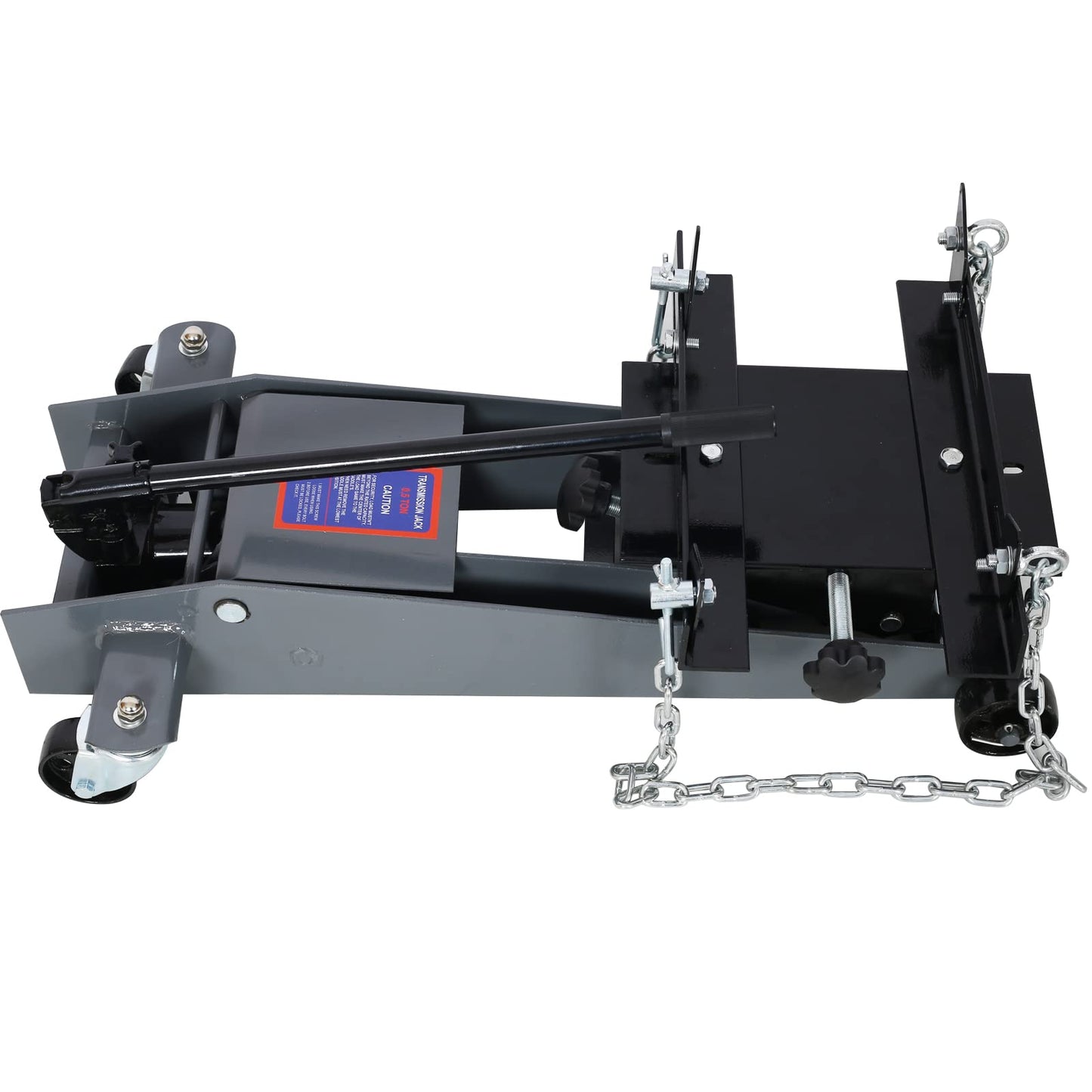 Garvee 1/2 Ton Hydraulic Transmission Service Floor Jack - 1000 lbs Capacity, Low-Profile Hydraulic Floor Jack for Trucks, Light Grey