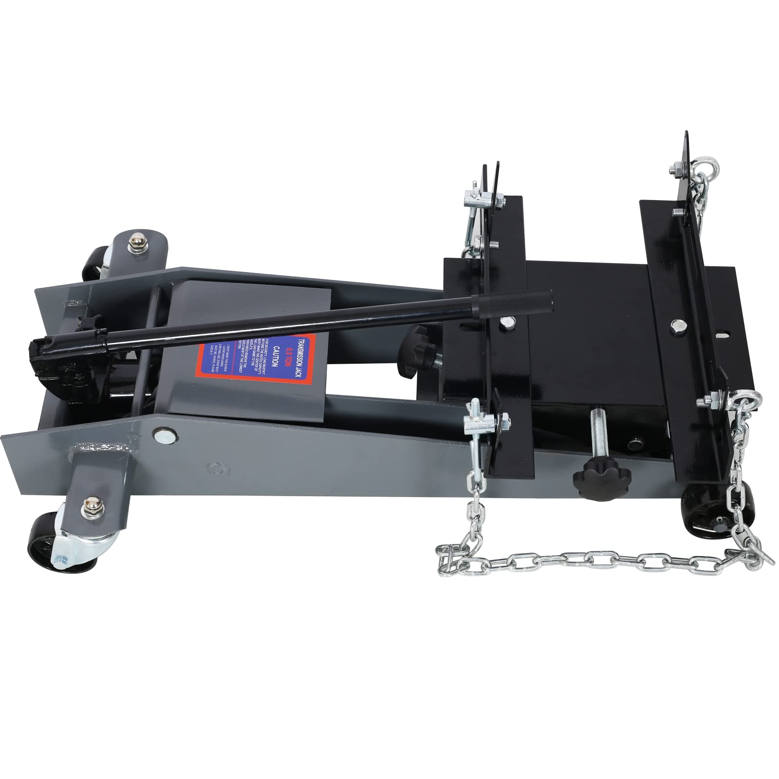 Garvee 1/2 Ton Hydraulic Transmission Service Floor Jack - 1000 lbs Capacity, Low-Profile Hydraulic Floor Jack for Trucks, Light Grey